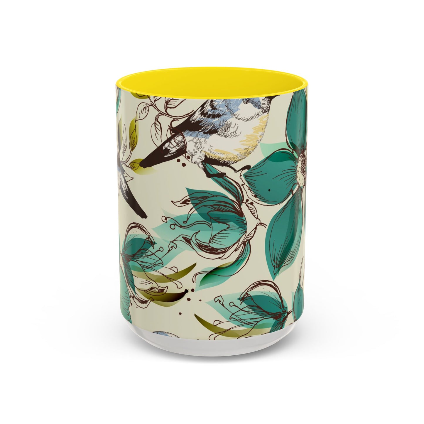 Mug à café élégant à motif floral