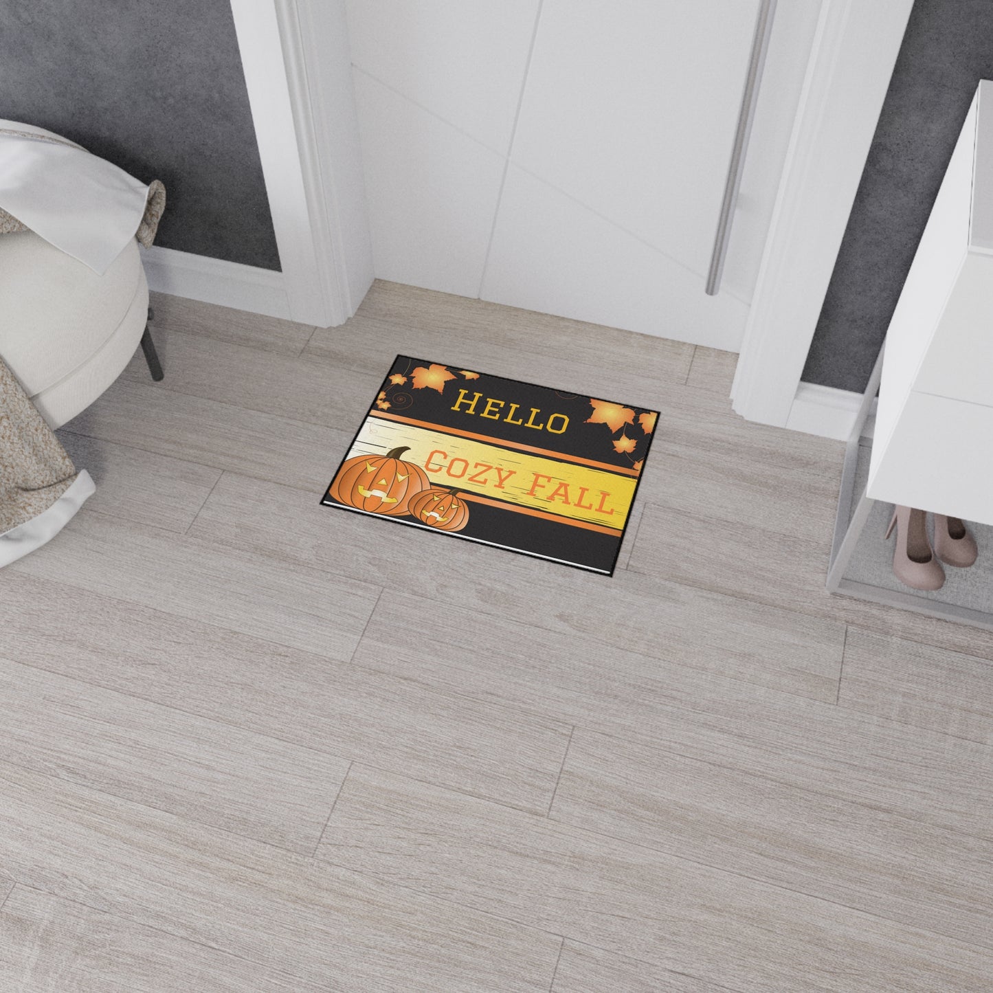 Autumn Leaves Floor Mat, Seasonal Home Decor, Outdoor Rug image 10