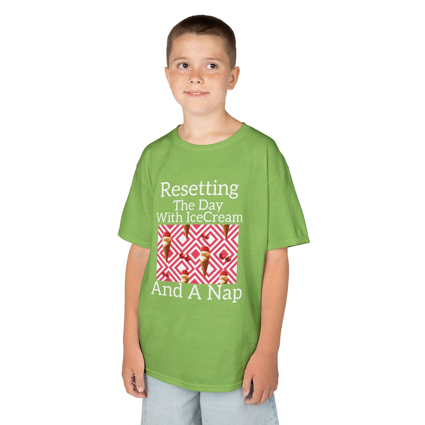 Kids Ice Cream Tee | Fun T-Shirt for Playtime, Bedroom, Birthdays,Vacations image 3