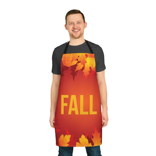 Fall-Themed Cooking Apron with 5-Color Straps image 0