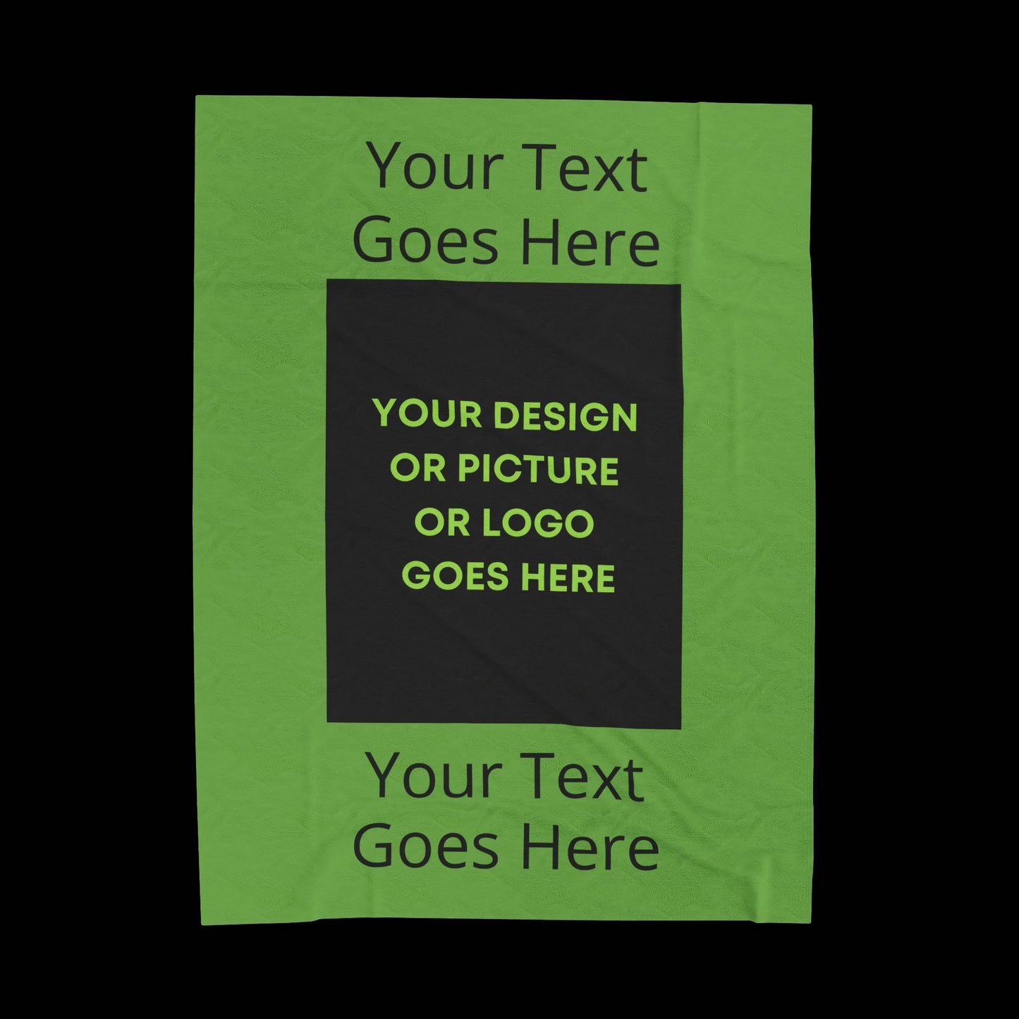 Personalized This Velveteen Plush Blanket With Your Text & Image