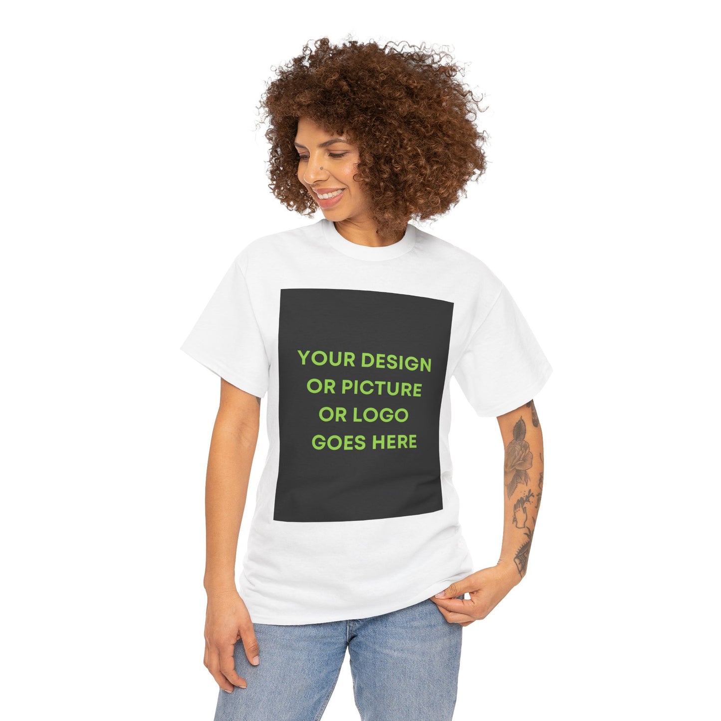 Custom Photo & Text T‑Shirt — Personalized Front/Back Print Tee