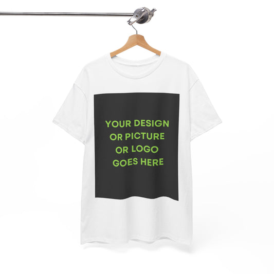 Custom Photo & Text T‑Shirt — Personalized Front/Back Print Tee