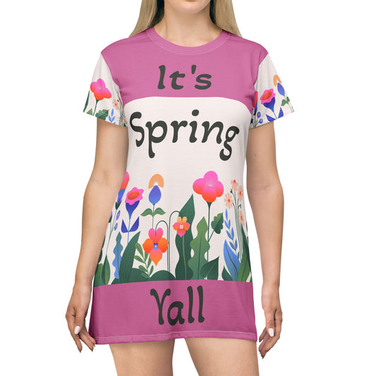 It’s Spring Y’all Nature T-Shirt Dress