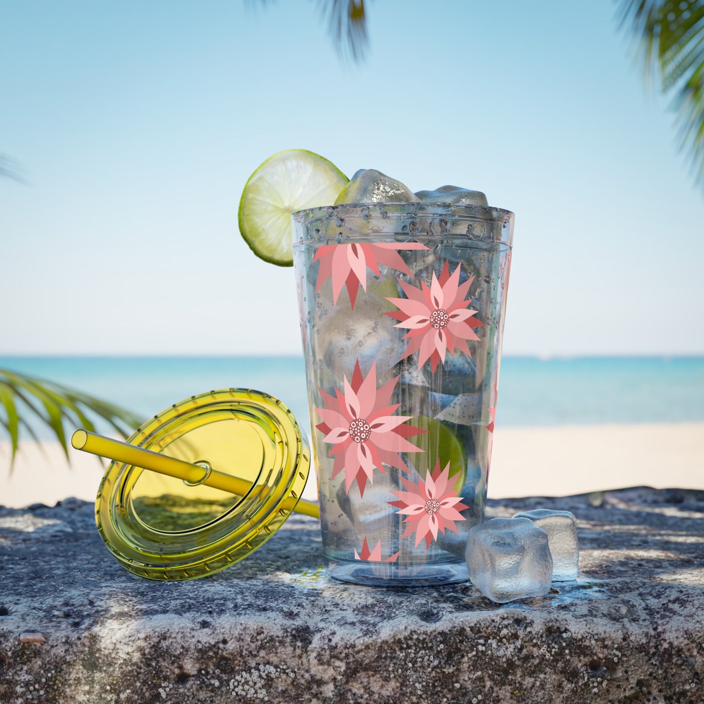 Sunsplash Floral Tumbler, 16oz  image 7