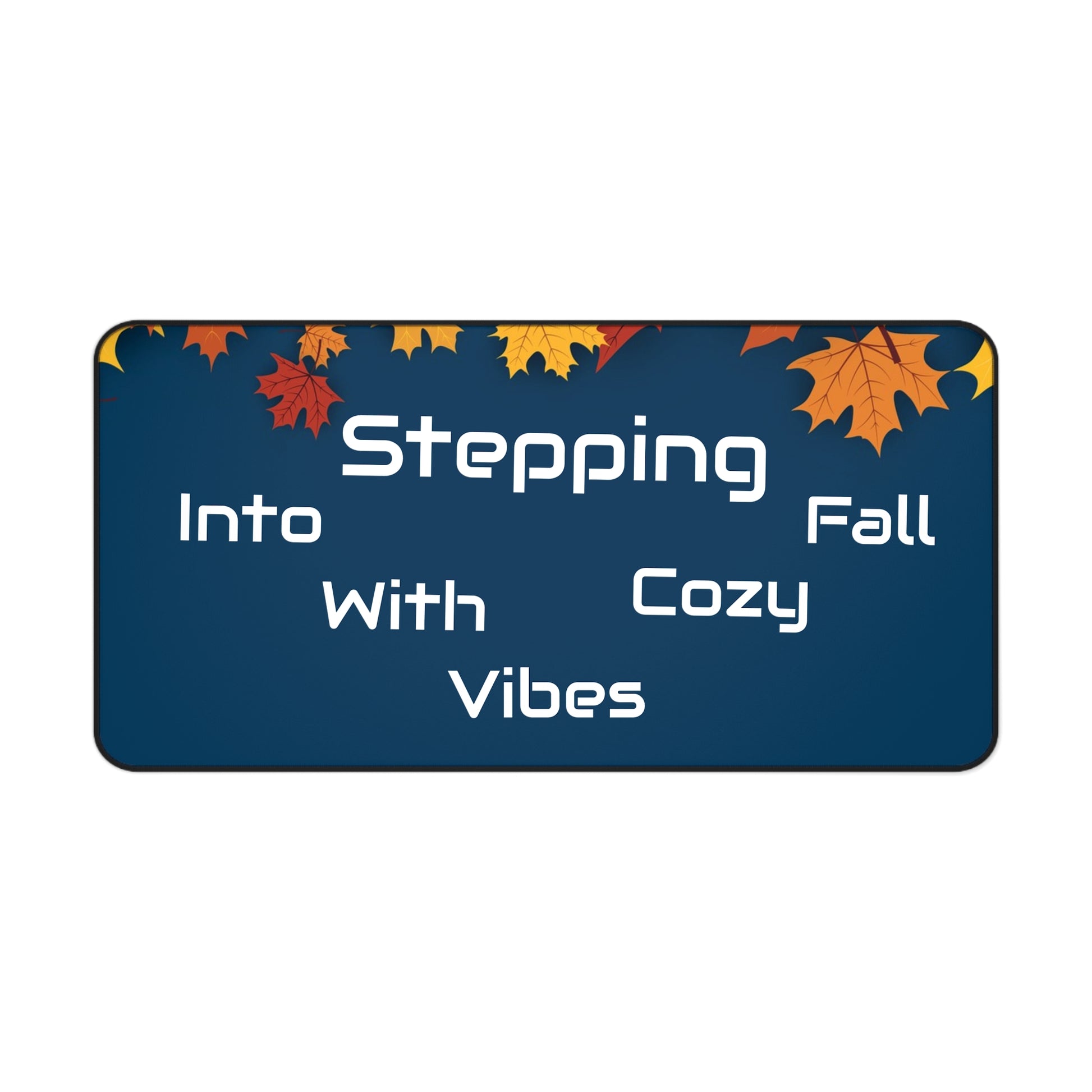 Cozy Fall Desk Mat with Autumn Leaves Design | Perfect for Home Office Decor image 8