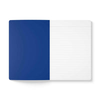 coffee-themed softcover journal with vibrant blue cover and lined perforated pages for note-taking and gifting coffee lovers