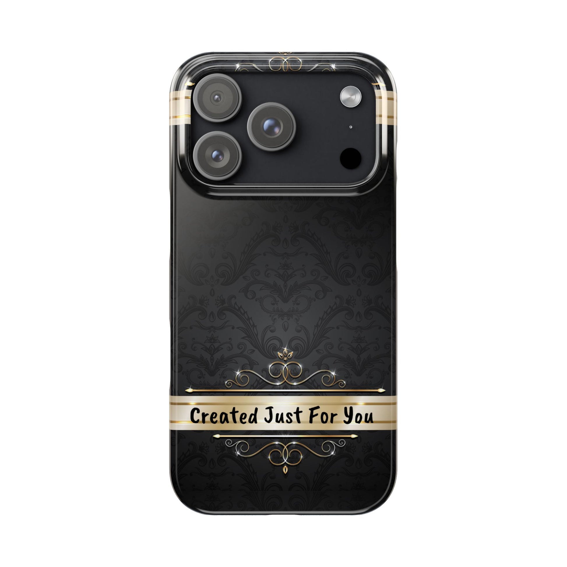 Luxury Phone Case - Black & Gold  Design, Slim Fit, Stylish Unique Gift image 12