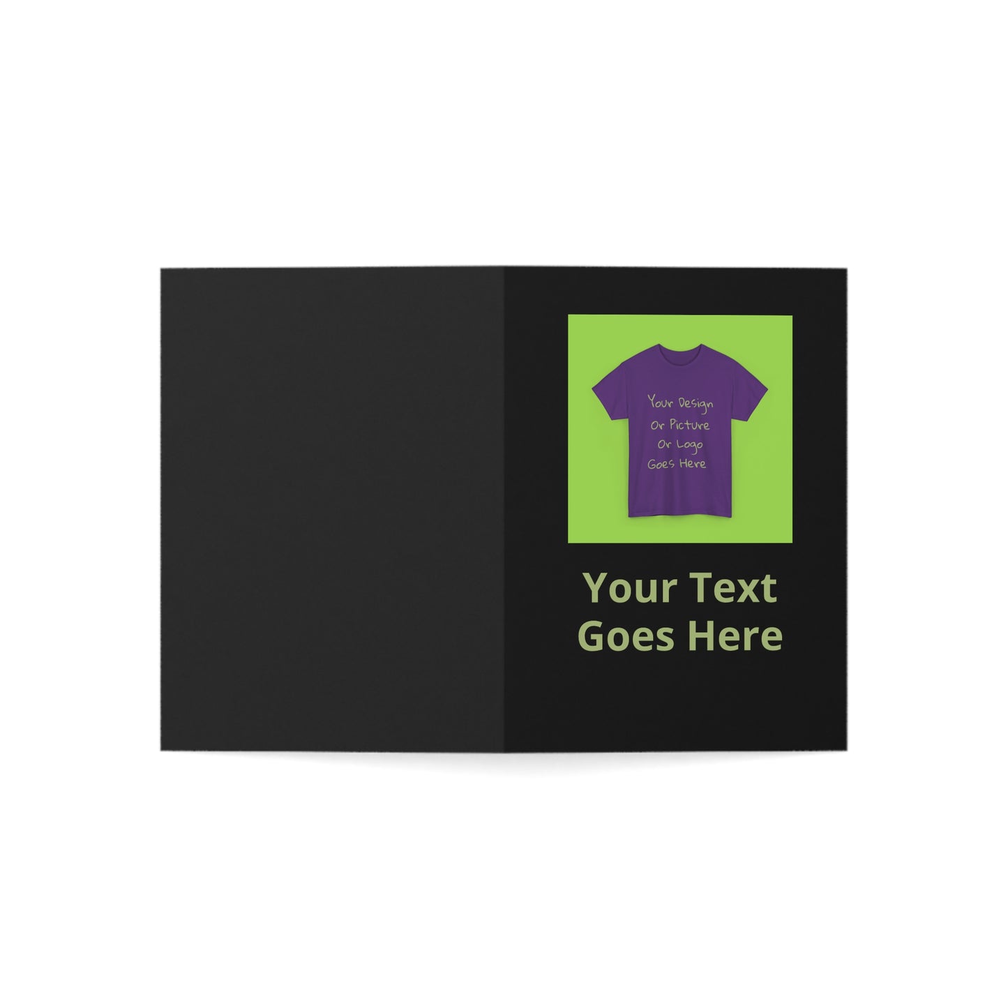 Personalize This Folded Greeting Cards With Your Photo &Text