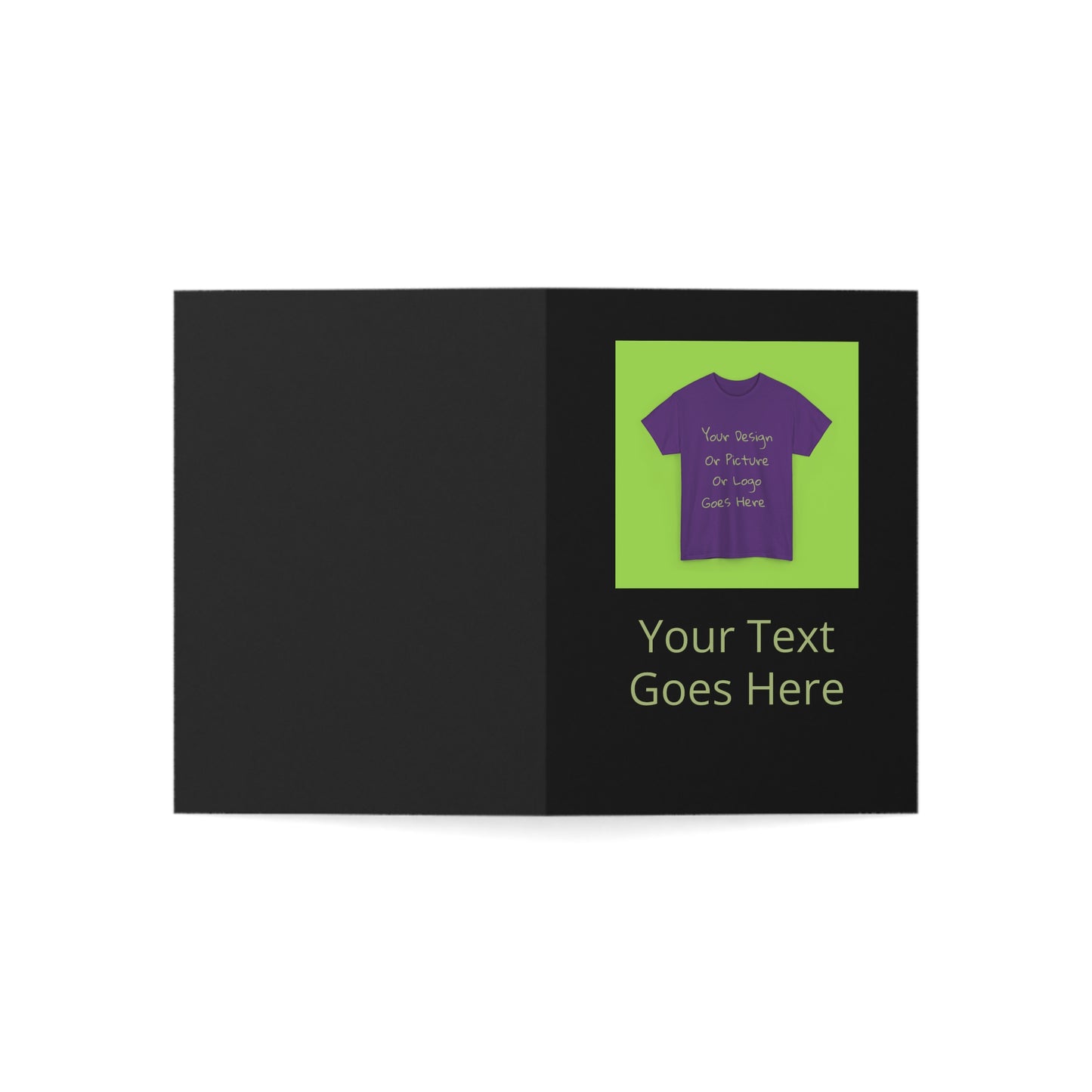 Personalize This Folded Greeting Cards With Your Photo &Text