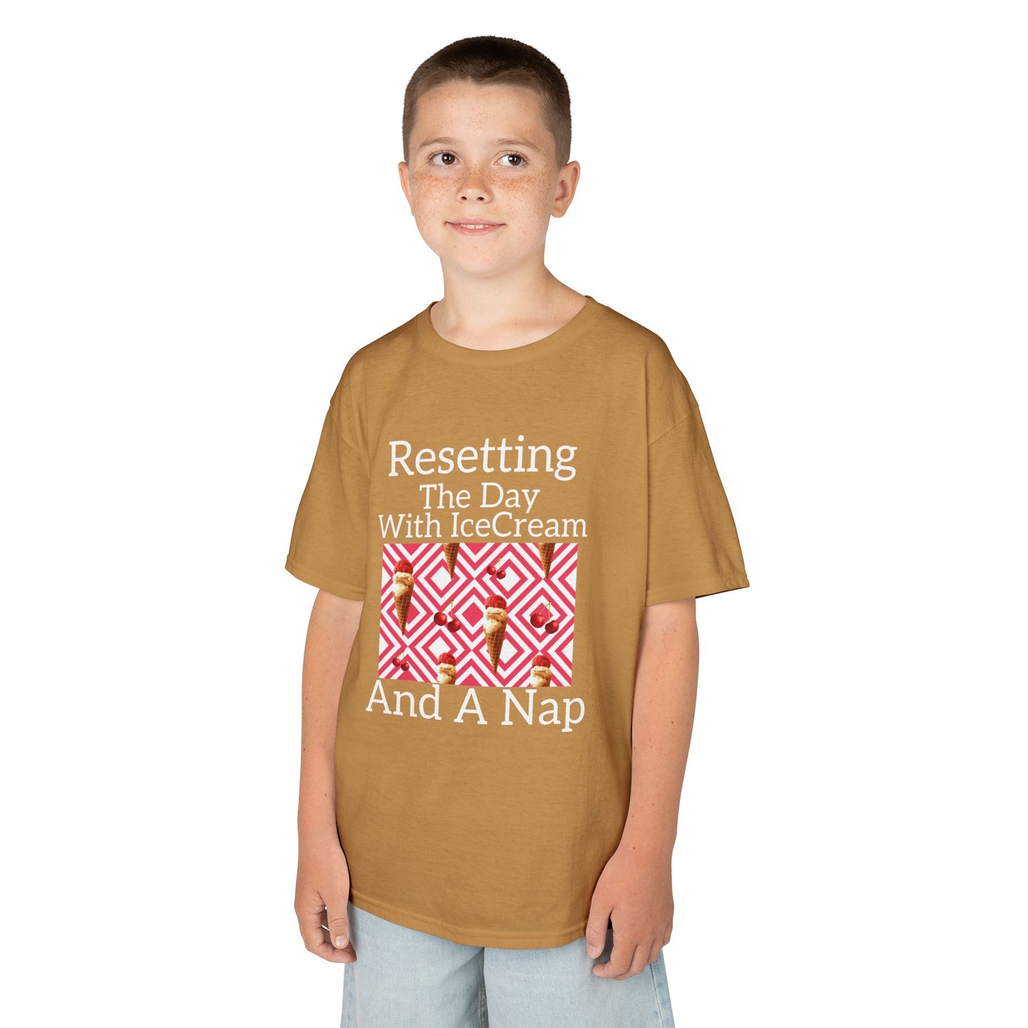 Kids Ice Cream Tee | Fun T-Shirt for Playtime, Bedroom, Birthdays,Vacations image 2