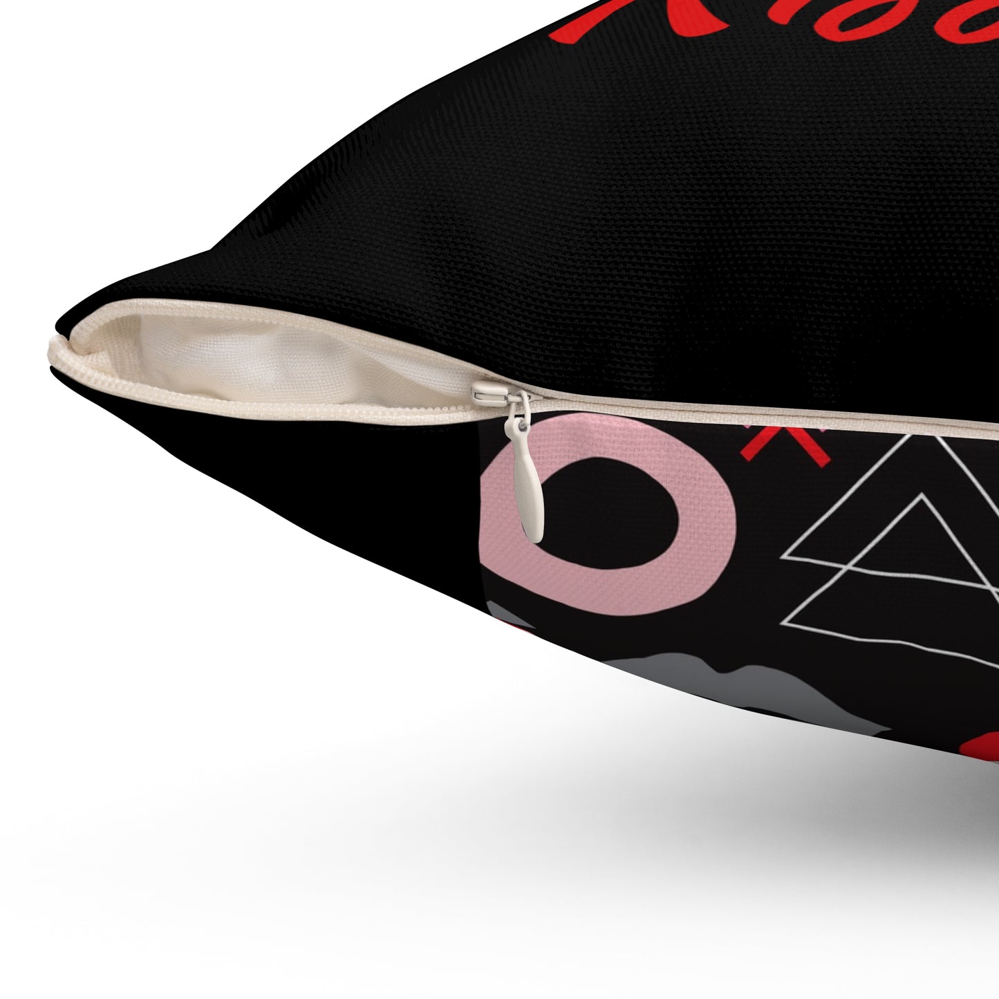 Spade, Heart & Kisses Decorative Valentine Throw Pillow
