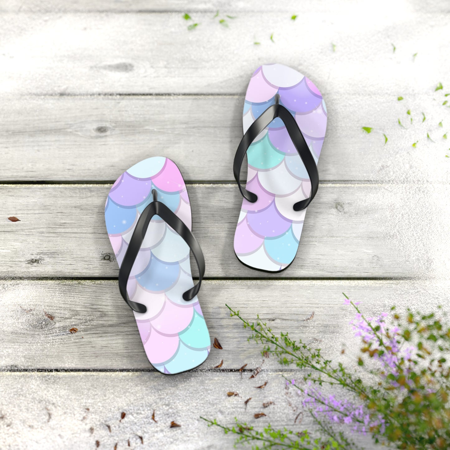 Shell Inspired Flip Flops image 0