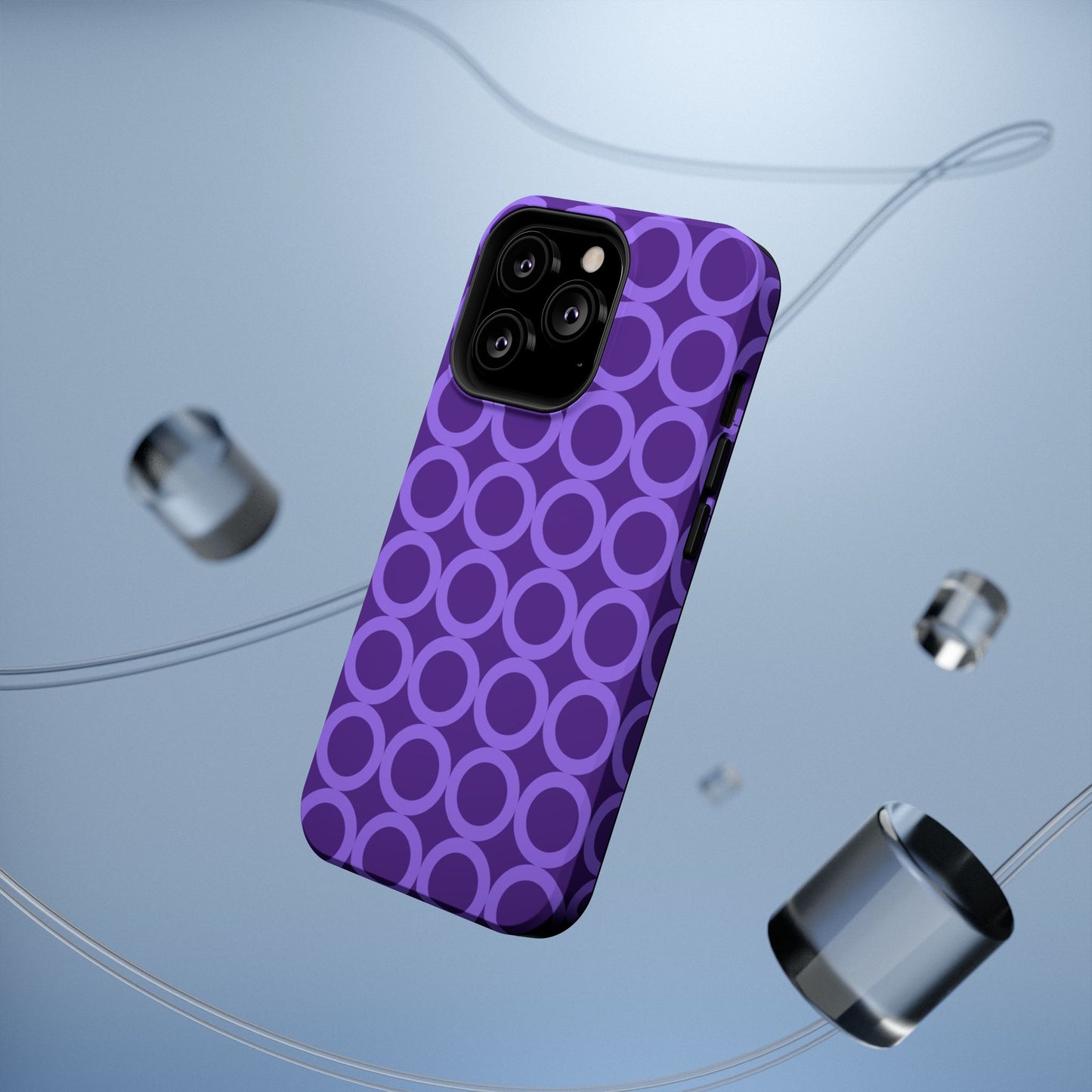 Purple Polka Dot Phone Case | Impact-Resistant Protection, Stylish Accessory image 7