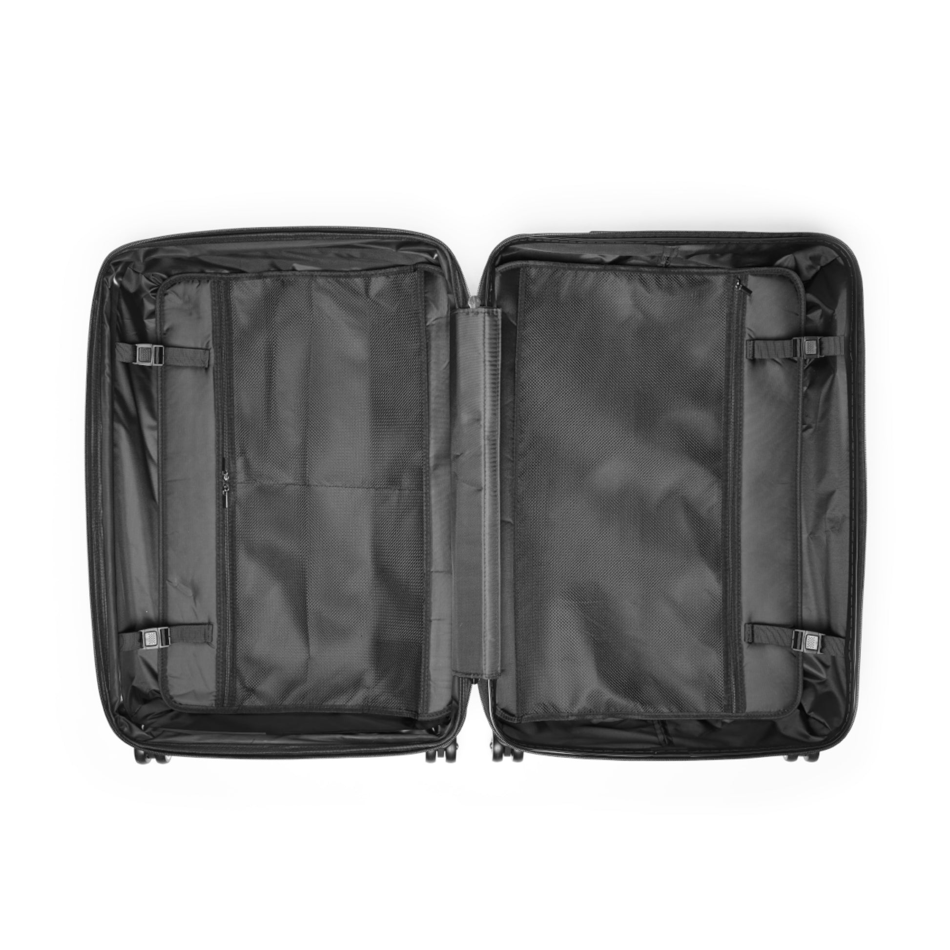 Shell Pattern Suitcase | Unique Gift for Travelers | Black and Purple Design image 10