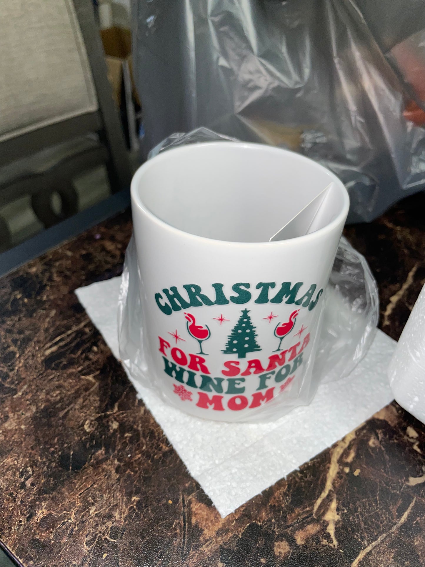 Ceramic Mugs With Uv Sticker Design