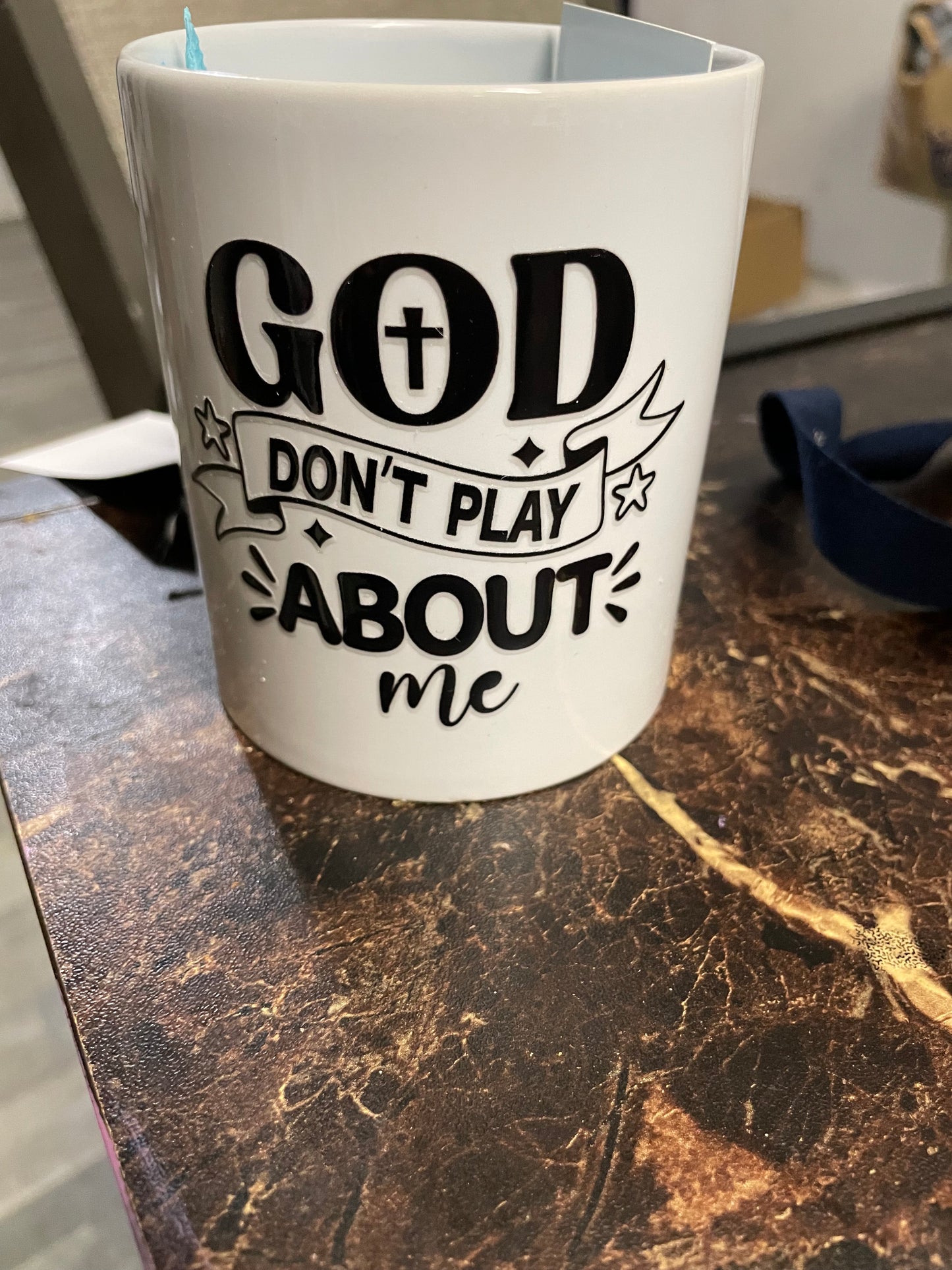 Ceramic Mugs With Uv Sticker Design