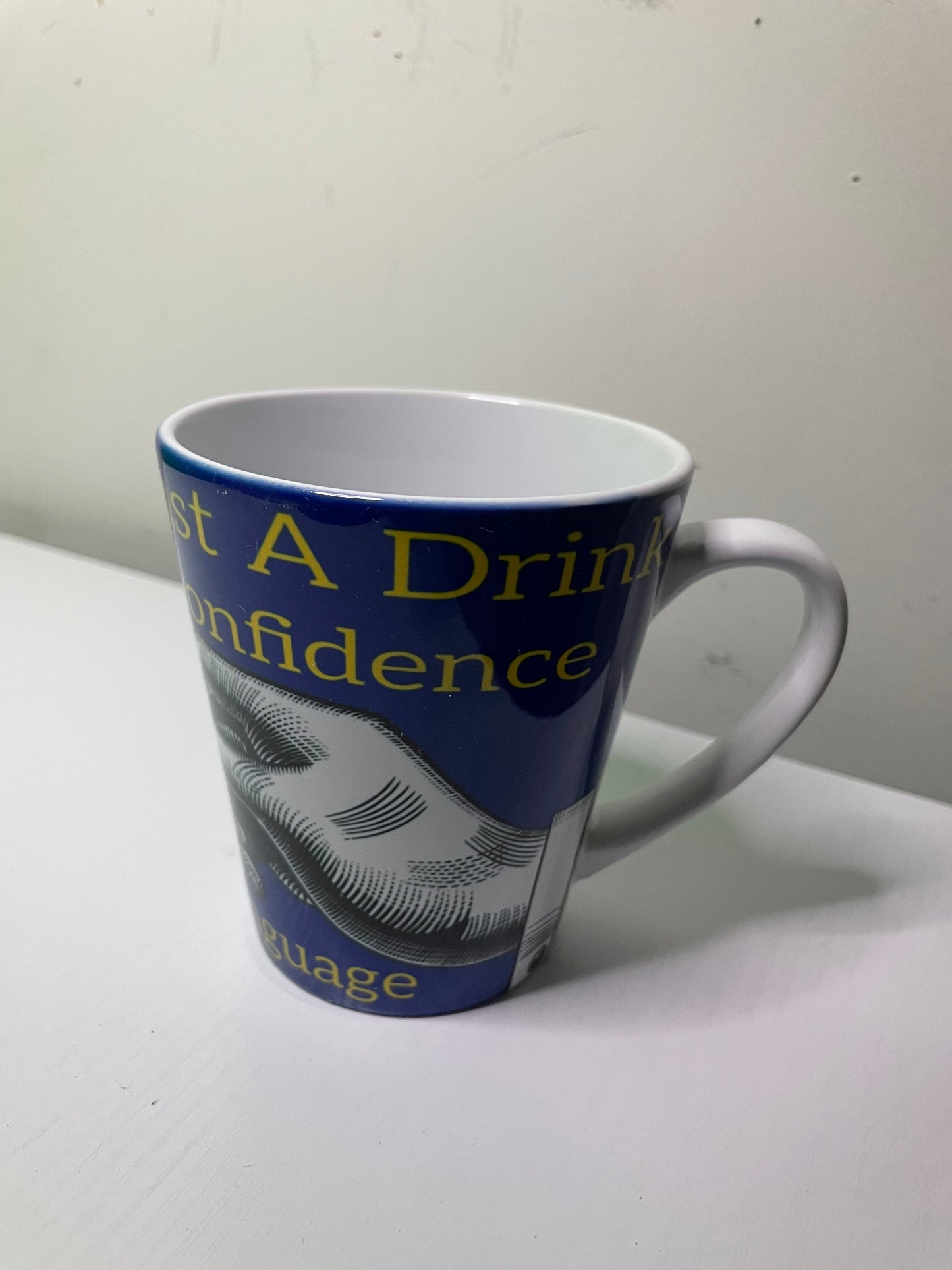 Blue Color Coffee Lovers Latte Mug