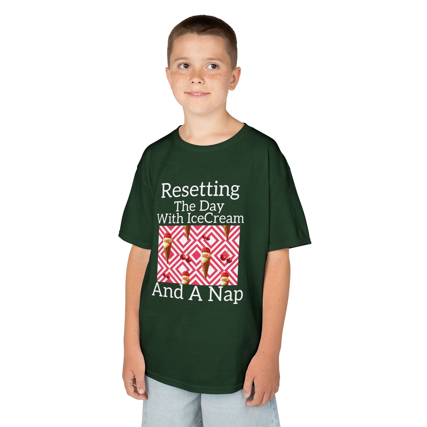 Kids Ice Cream Tee | Fun T-Shirt for Playtime, Bedroom, Birthdays,Vacations image 4