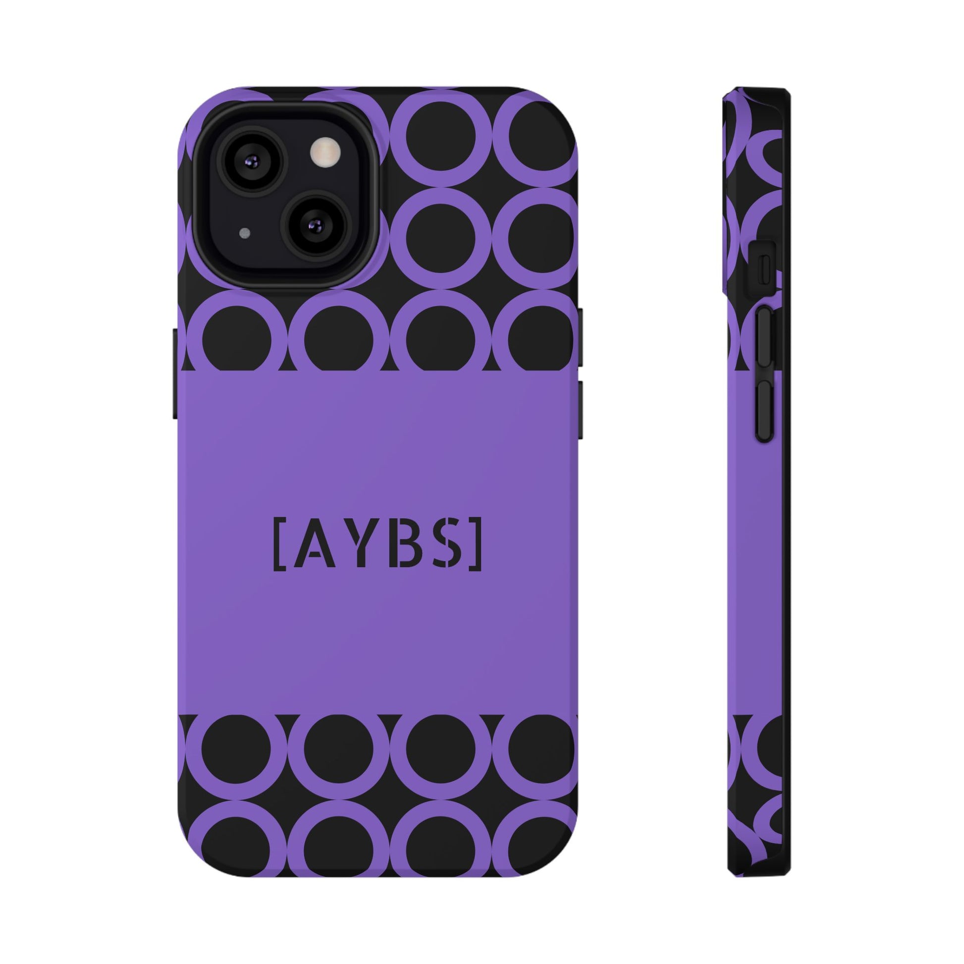 Purple Polka Dot Phone Case | Impact-Resistant Protection, Stylish Accessory image 0