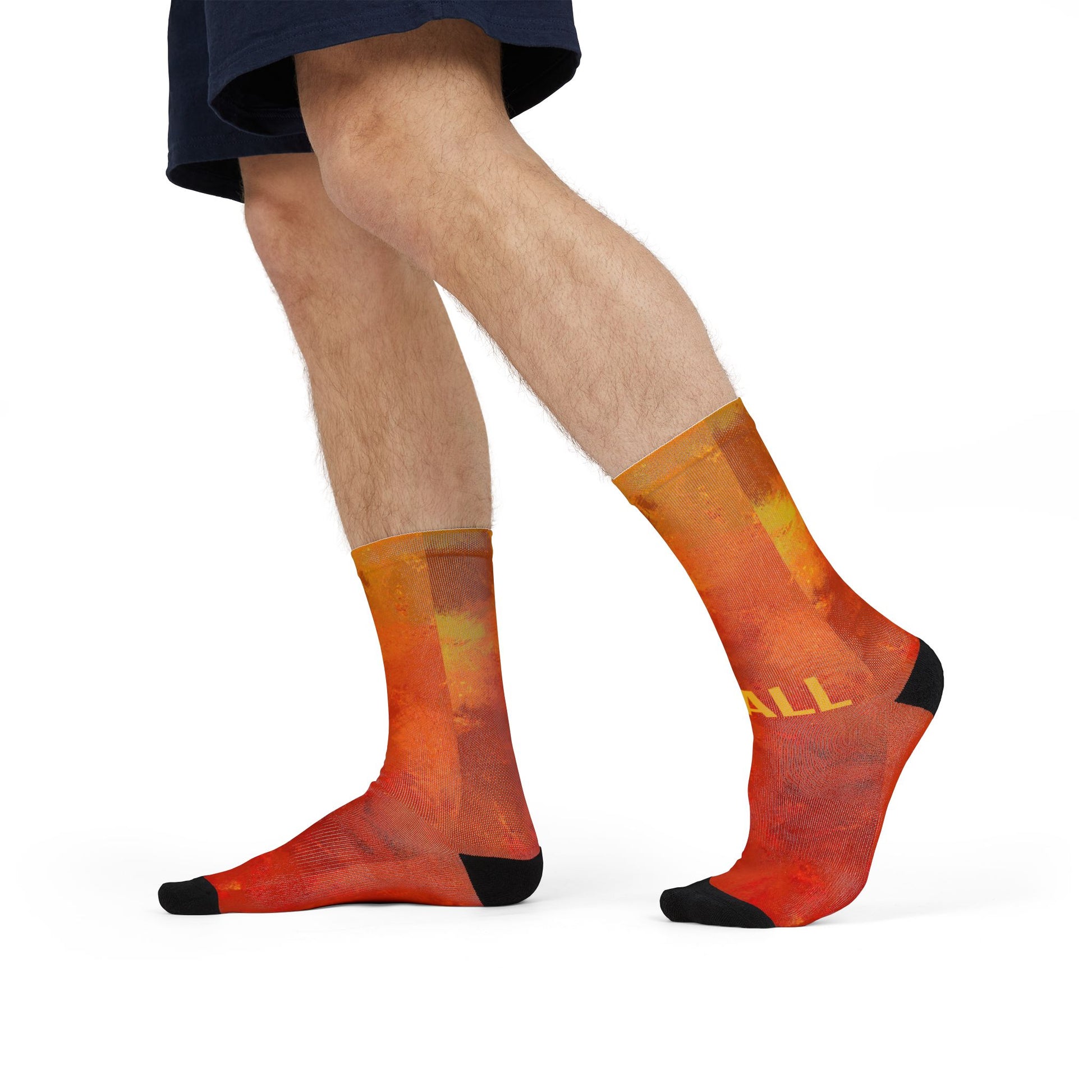 Sublimation Crew Socks - With Fall Design image 4