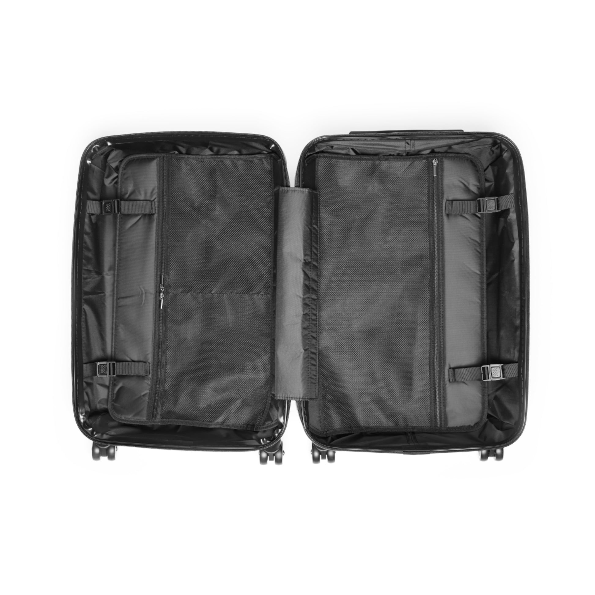 Shell Pattern Suitcase | Unique Gift for Travelers | Black and Purple Design image 5