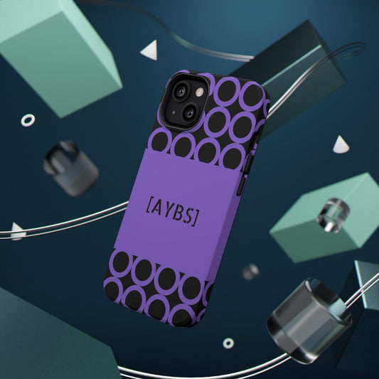 Purple Polka Dot Phone Case | Impact-Resistant Protection, Stylish Accessory image 1