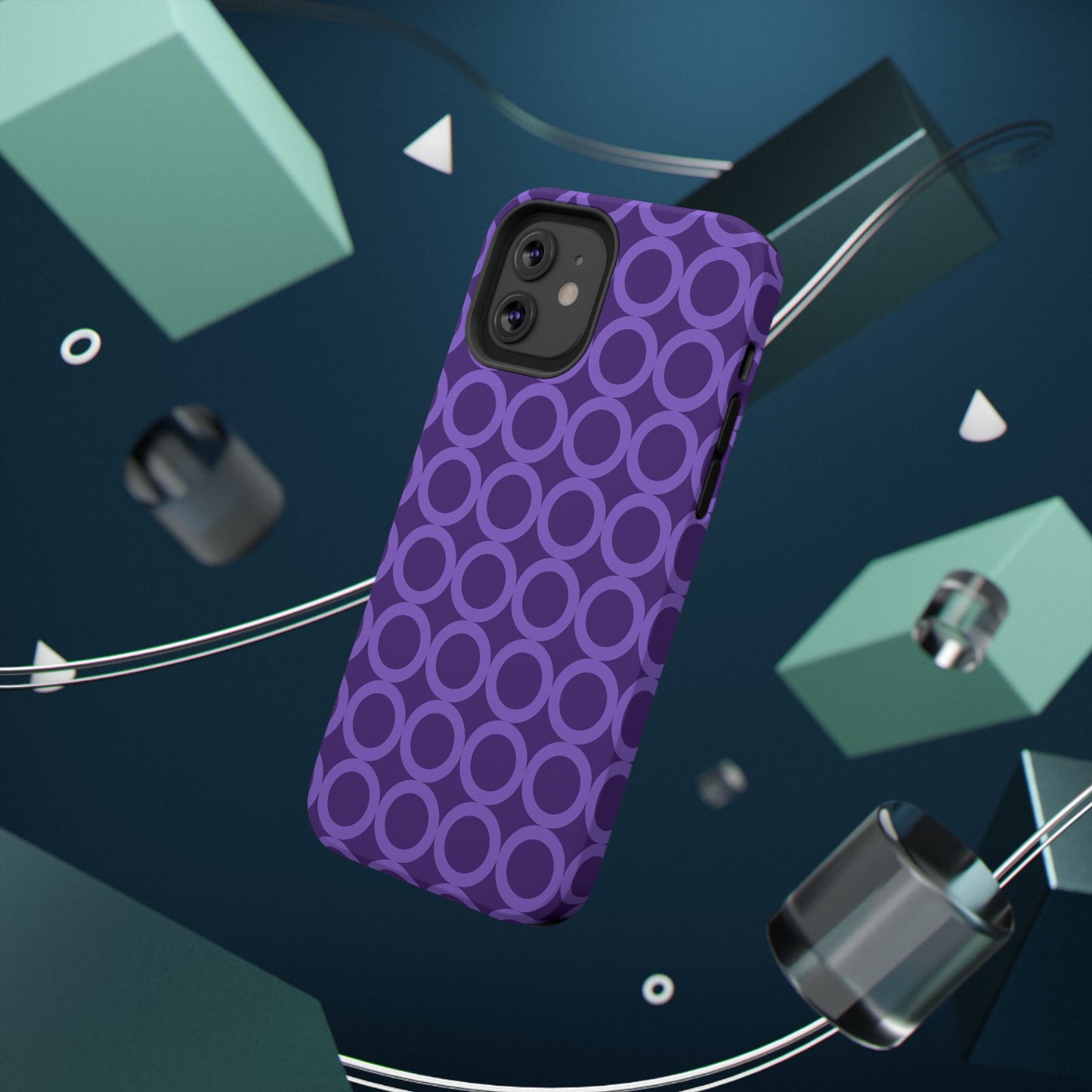 Purple Polka Dot Phone Case | Impact-Resistant Protection, Stylish Accessory image 12