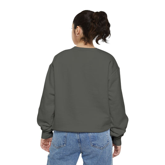 Unisex Garment-Dyed Sweatshirt, Cozy Gift for Her, Relaxed Style for Fall image 1