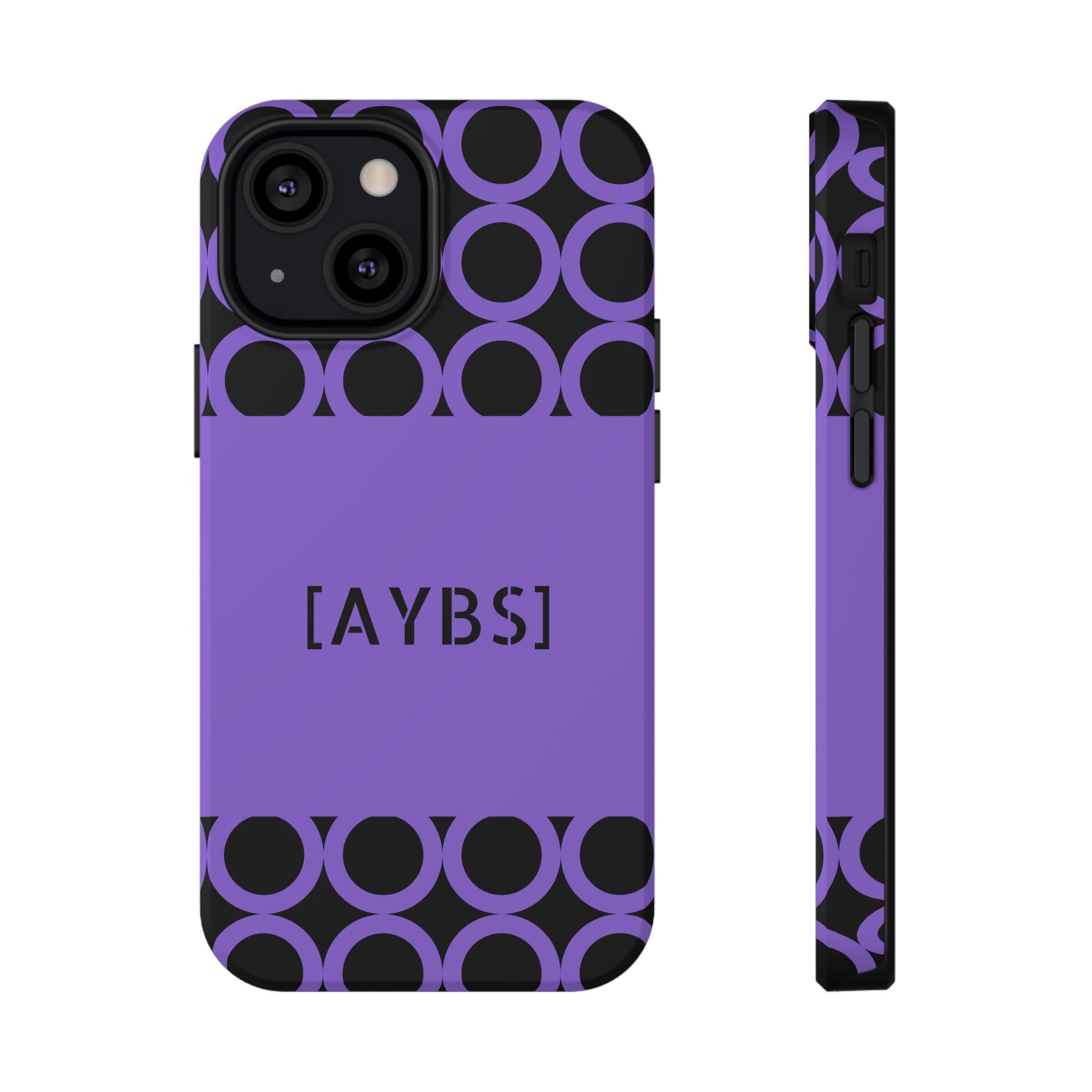 Purple Polka Dot Phone Case | Impact-Resistant Protection, Stylish Accessory image 3