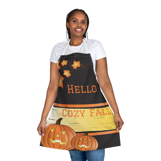 Festive Autumn Apron, Halloween Cooking Gift, Cozy Fall Kitchenwear image 0