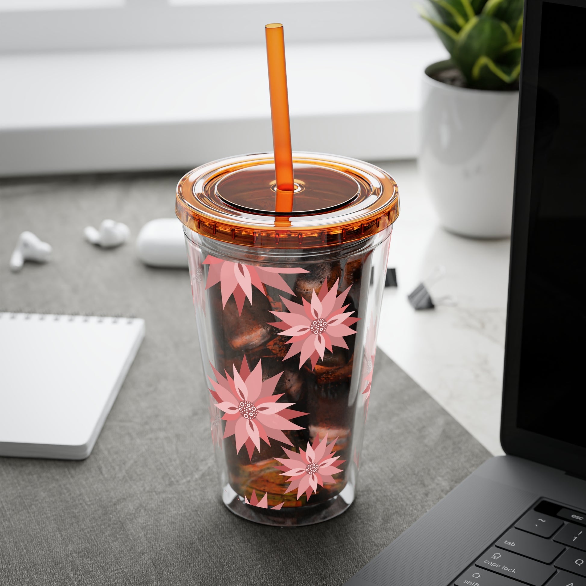 Sunsplash Floral Tumbler, 16oz  image 4