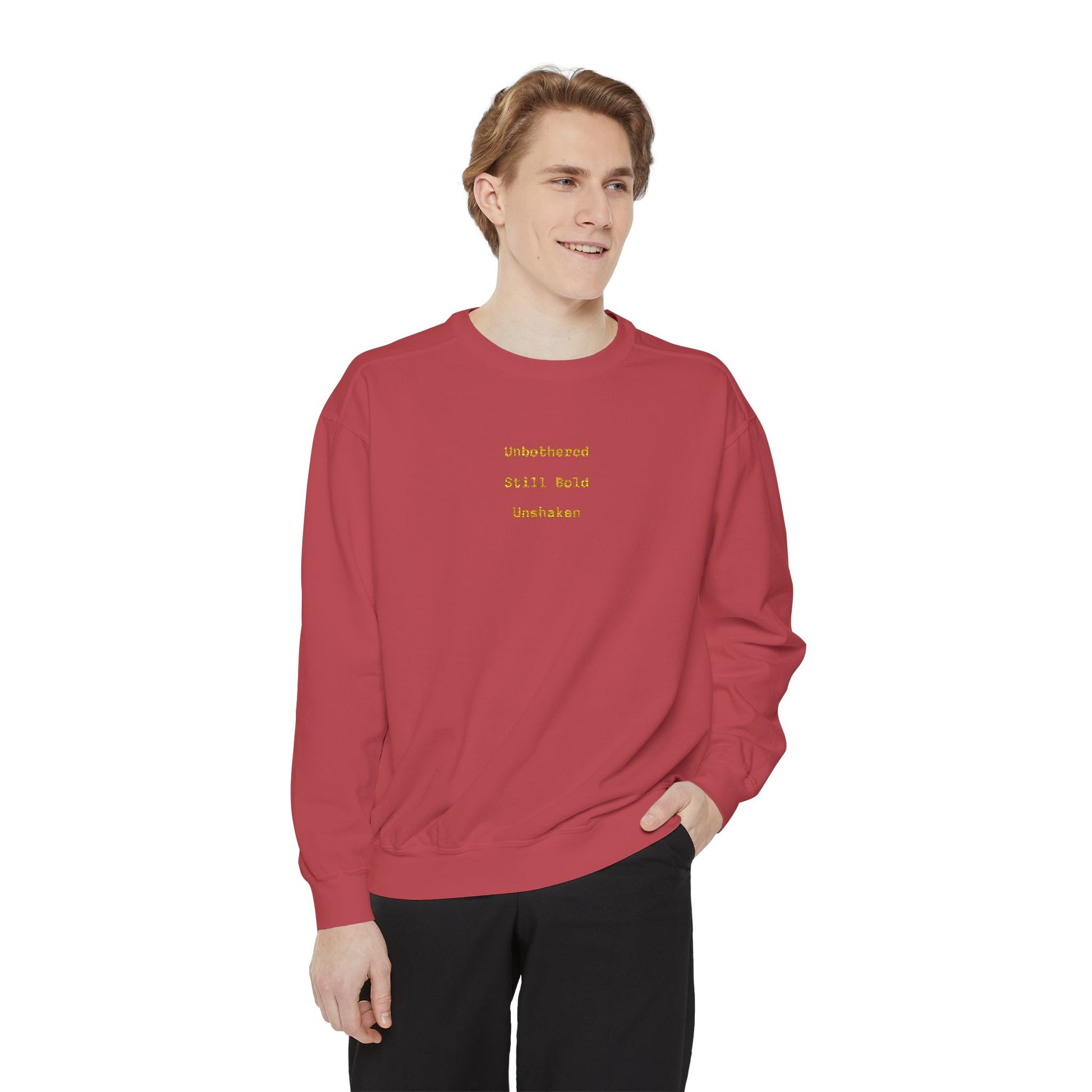 Unisex Garment-Dyed Sweatshirt, Cozy Gift for Her, Relaxed Style for Fall image 9