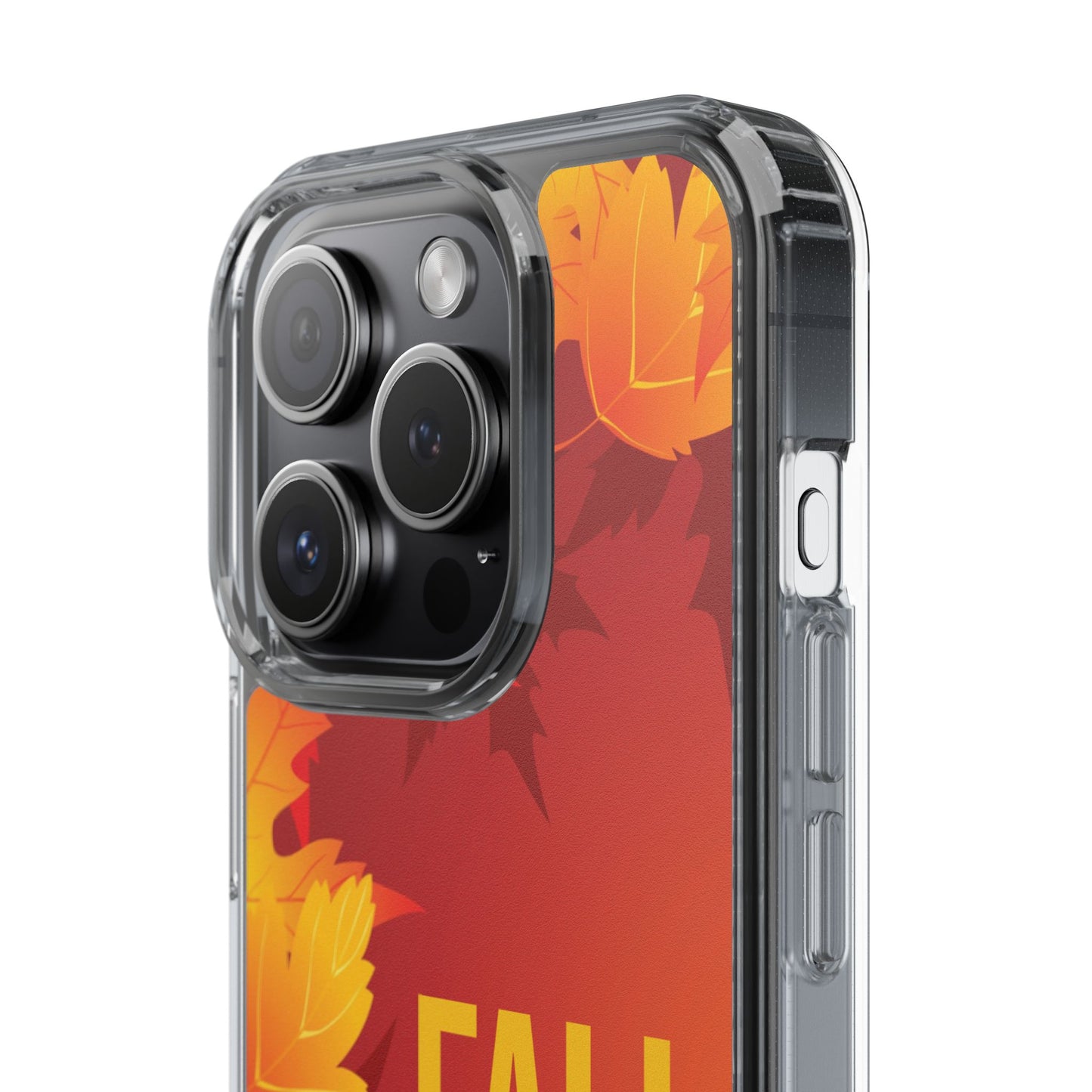 Autumn-Themed Clear Phone Case, Fall Season iPhone Cover, Transparent Case image 10
