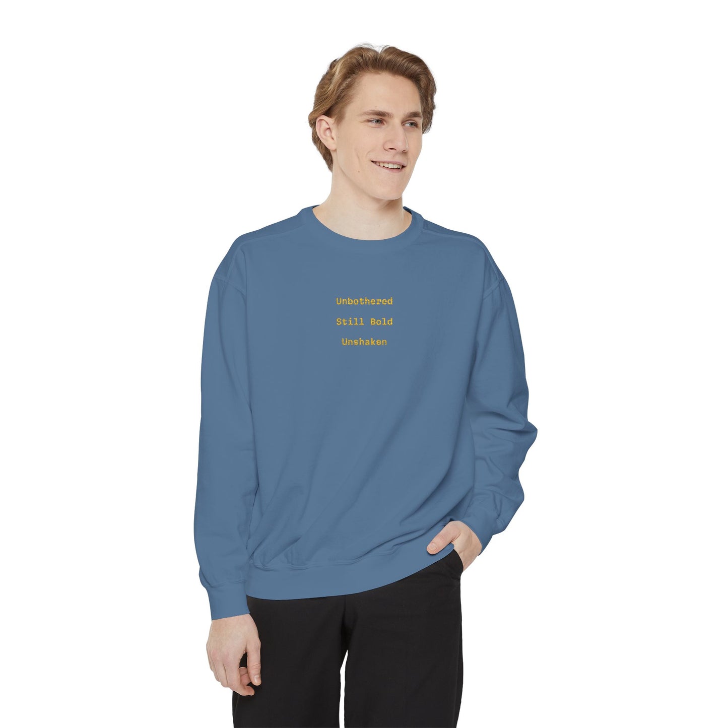 Unisex Garment-Dyed Sweatshirt, Cozy Gift for Her, Relaxed Style for Fall image 2