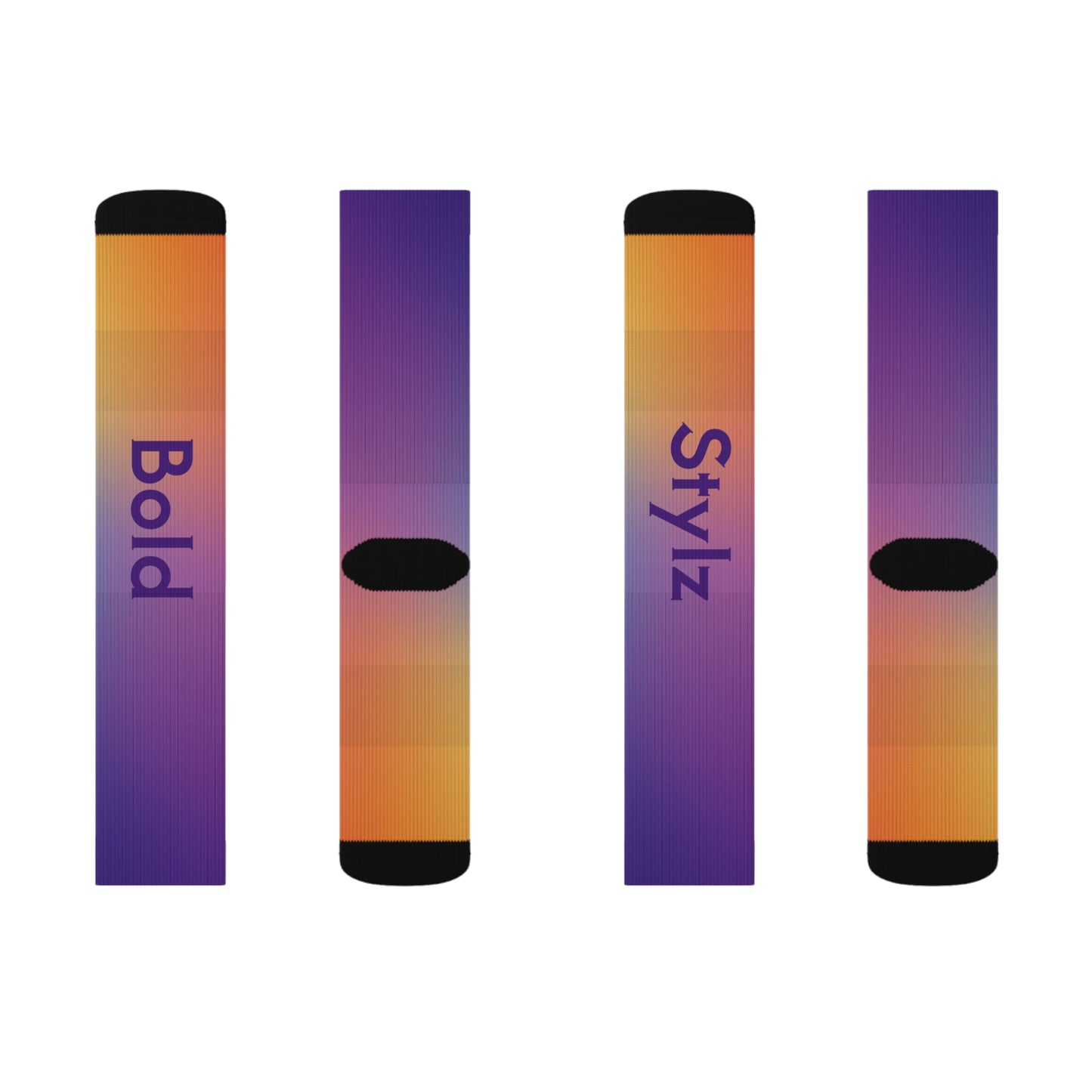 Vibrant Sublimation Socks, Colorful Fashion Statement image 1