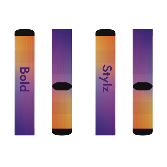 Vibrant Sublimation Socks, Colorful Fashion Statement image 1