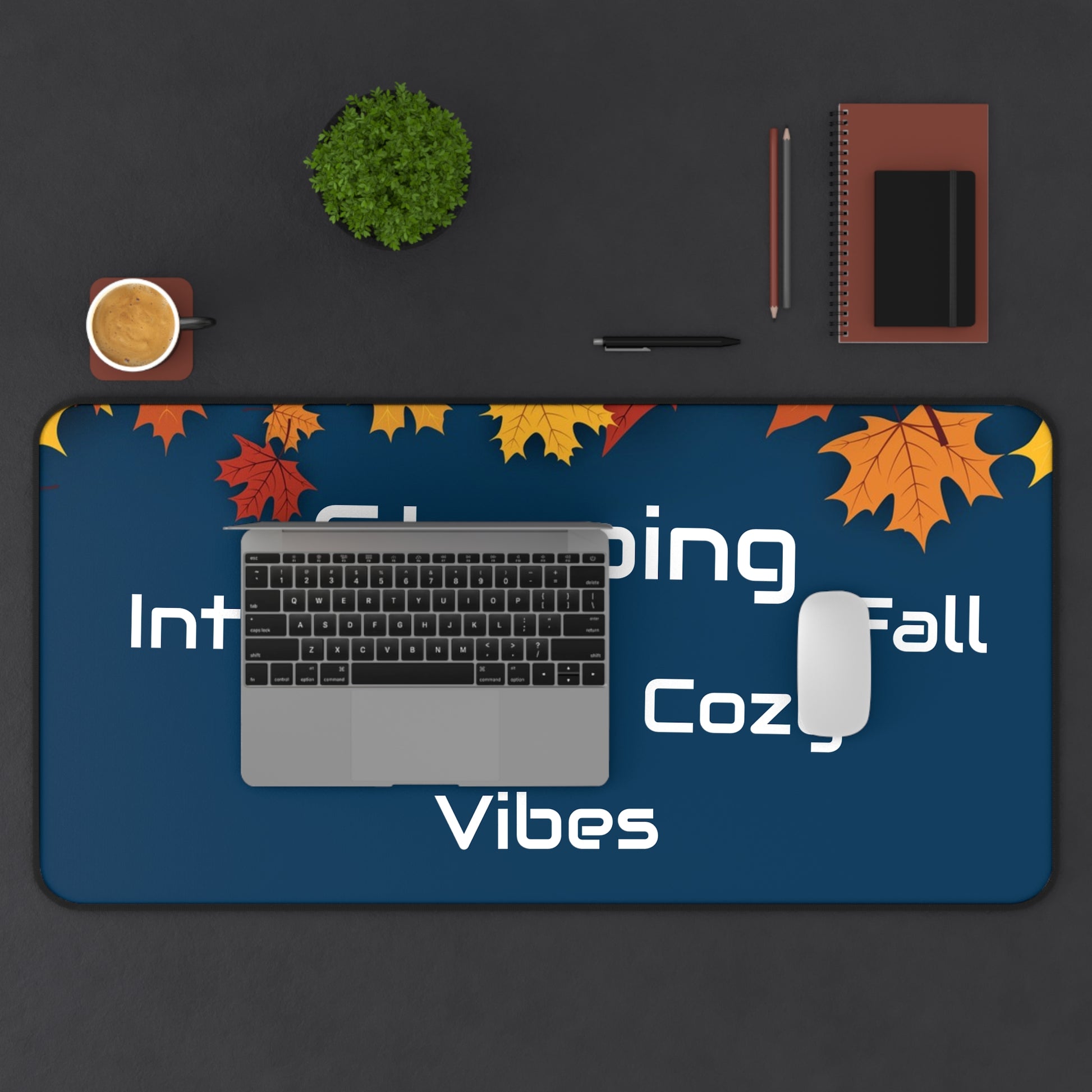 Cozy Fall Desk Mat with Autumn Leaves Design | Perfect for Home Office Decor image 10