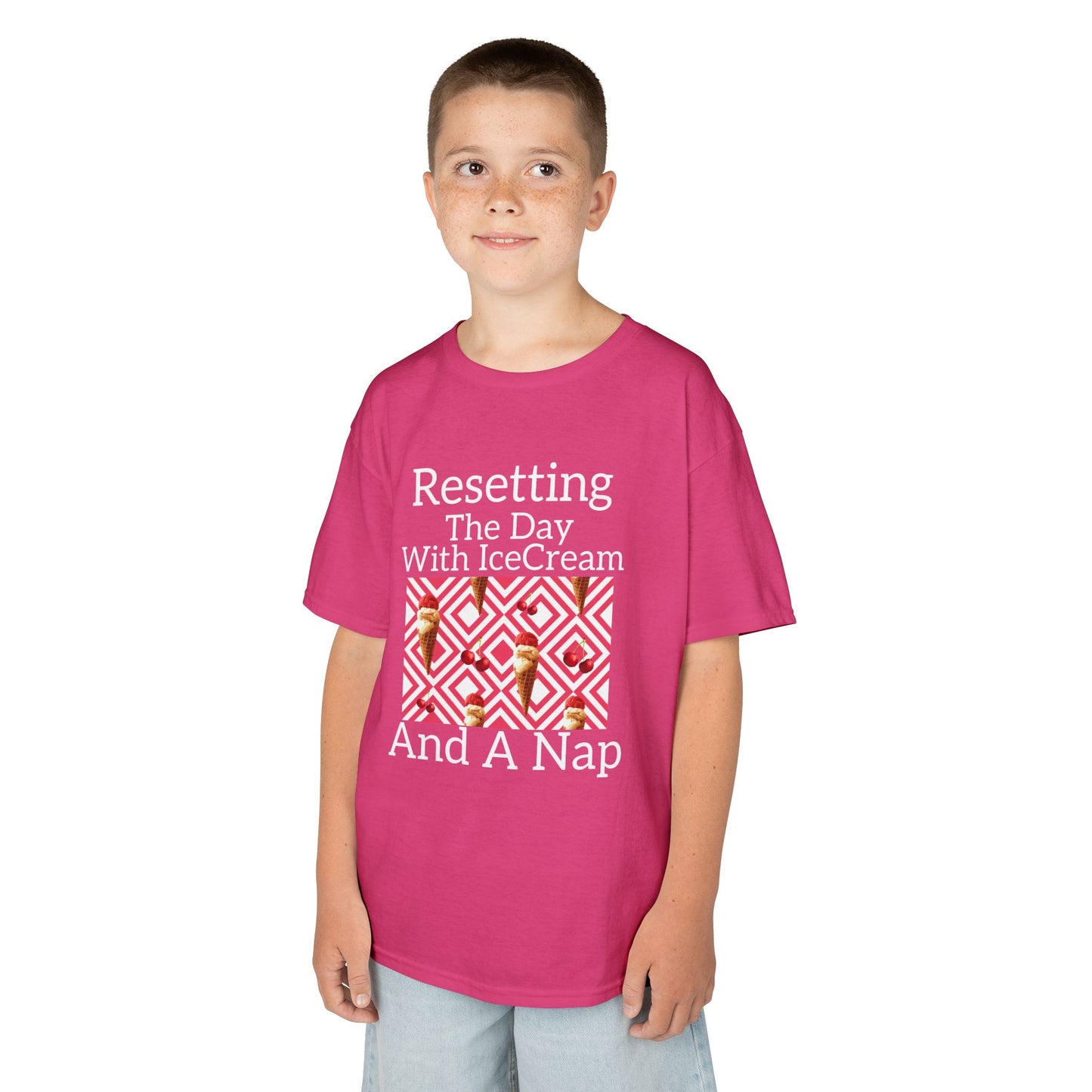 Kids Ice Cream Tee | Fun T-Shirt for Playtime, Bedroom, Birthdays,Vacations image 12
