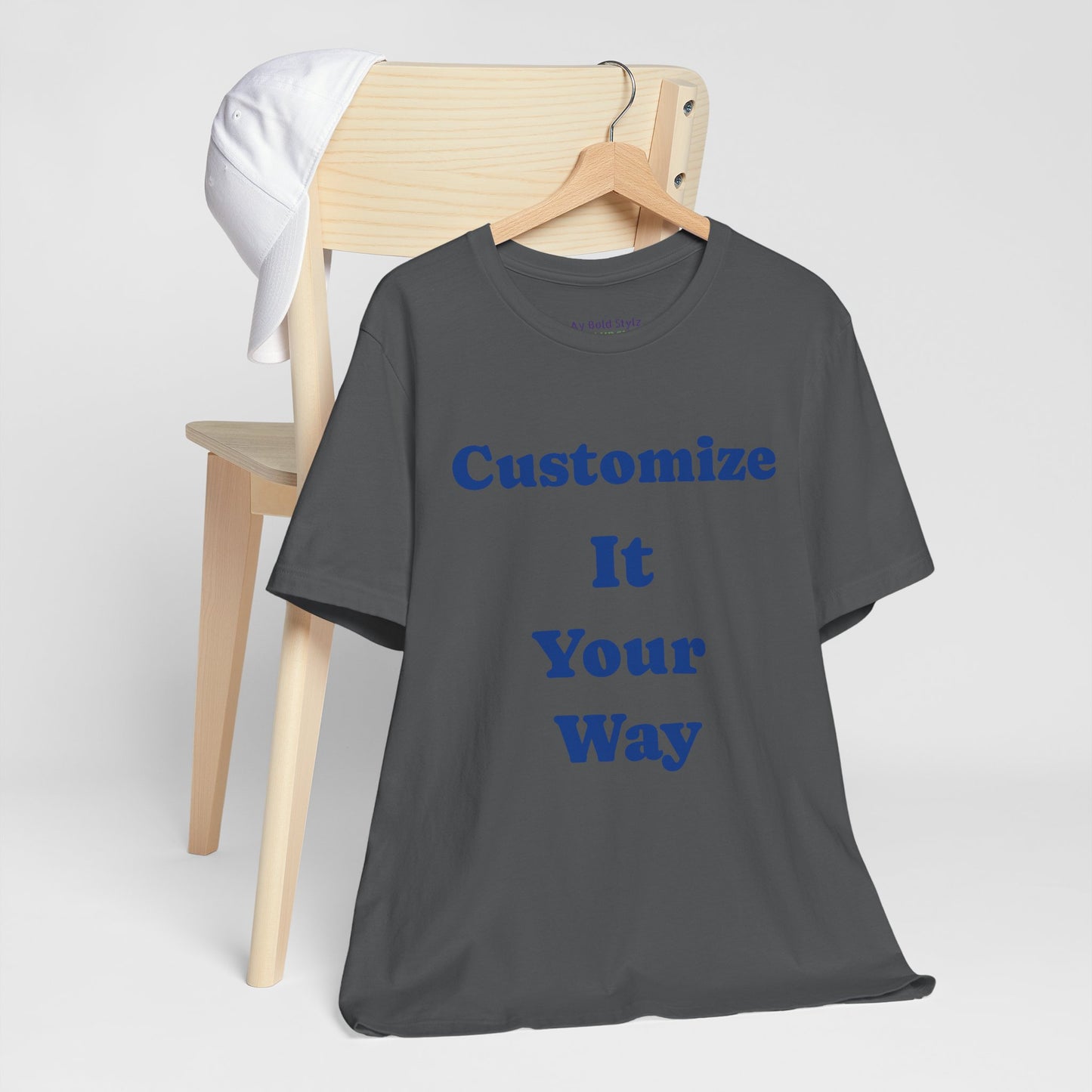 Customize Your Way Unisex Tee, Custom Graphic T-Shirt, Unique Gift for Him/Her image 10