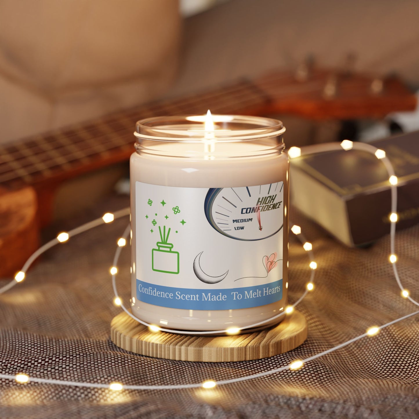 Scented Soy Candle, Confidence Aroma for Relaxation & Self-Care, Home Decor image 1