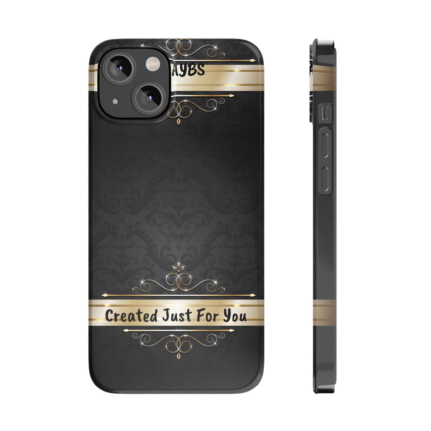 Luxury Phone Case - Black & Gold  Design, Slim Fit, Stylish Unique Gift image 4