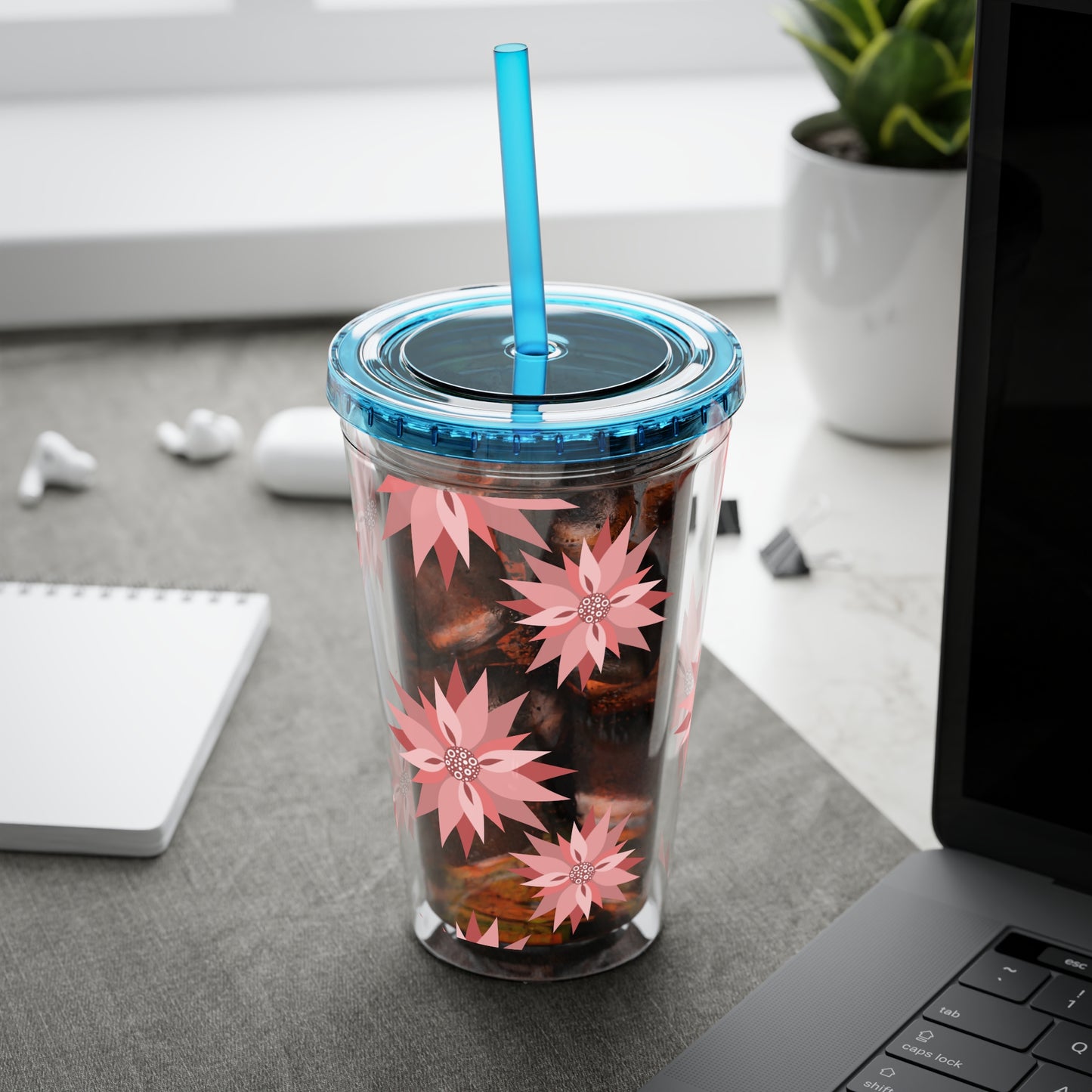 Sunsplash Floral Tumbler, 16oz  image 14