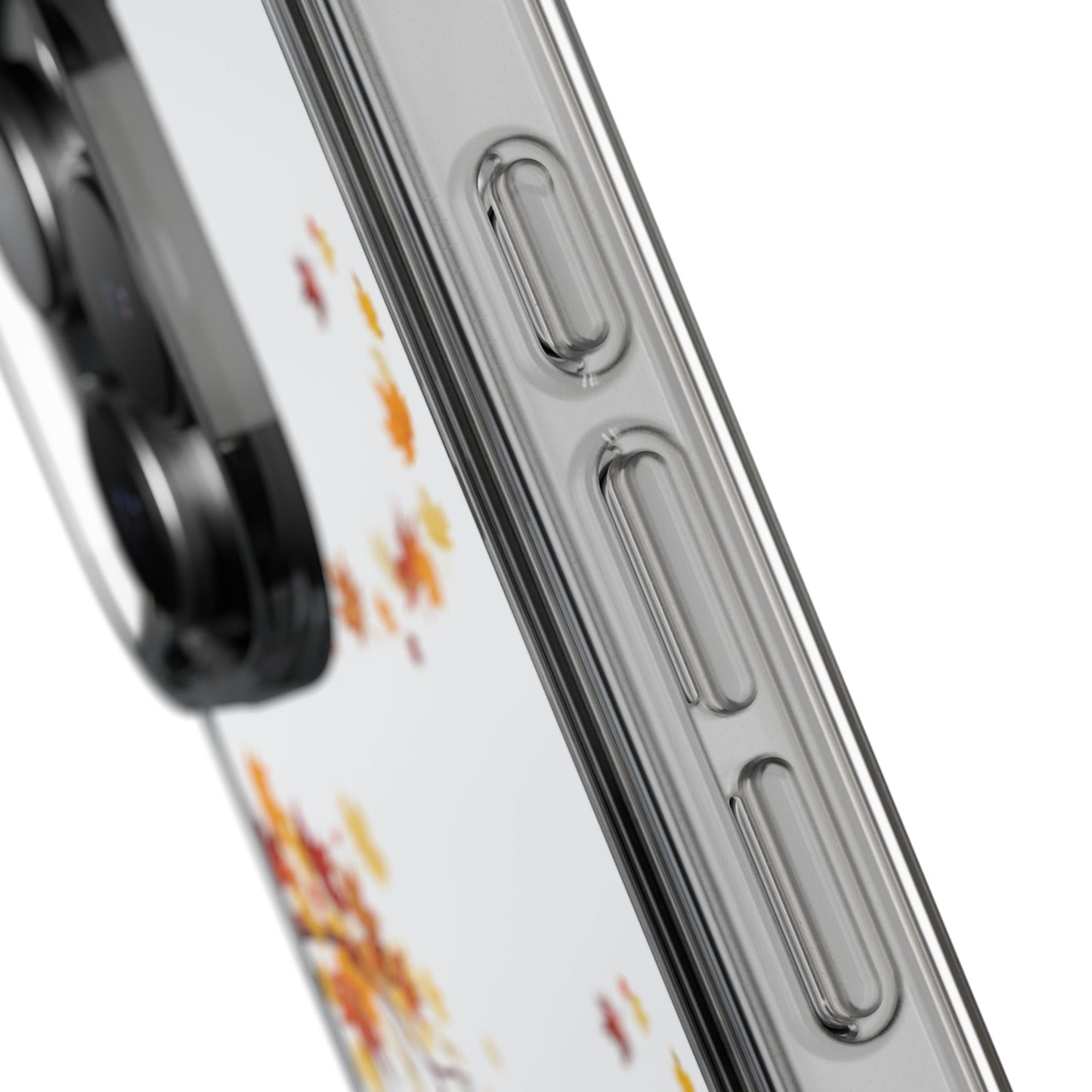 Autumn-Themed Clear Phone Case, Fall Season iPhone Cover, Transparent Case image 7