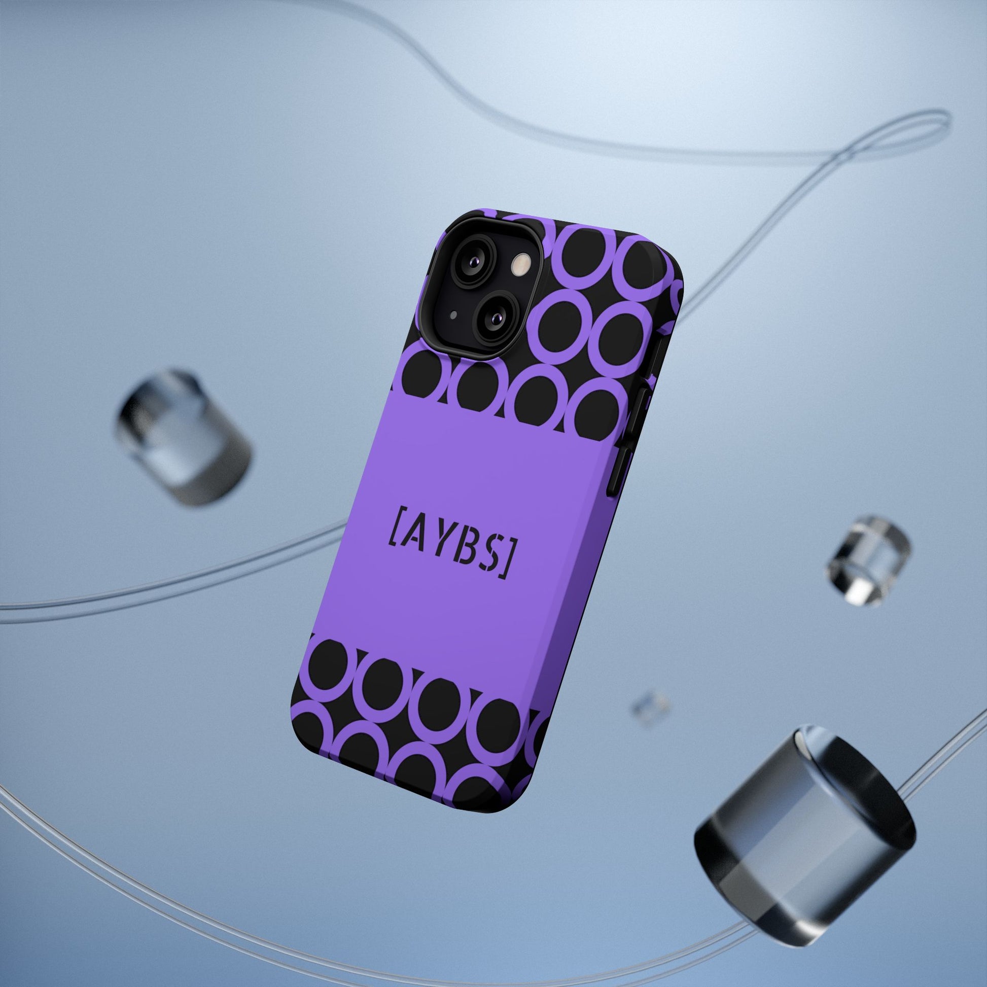 Purple Polka Dot Phone Case | Impact-Resistant Protection, Stylish Accessory image 5