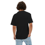 Unisex oversized black tee back view casual relaxed fit cotton shirt