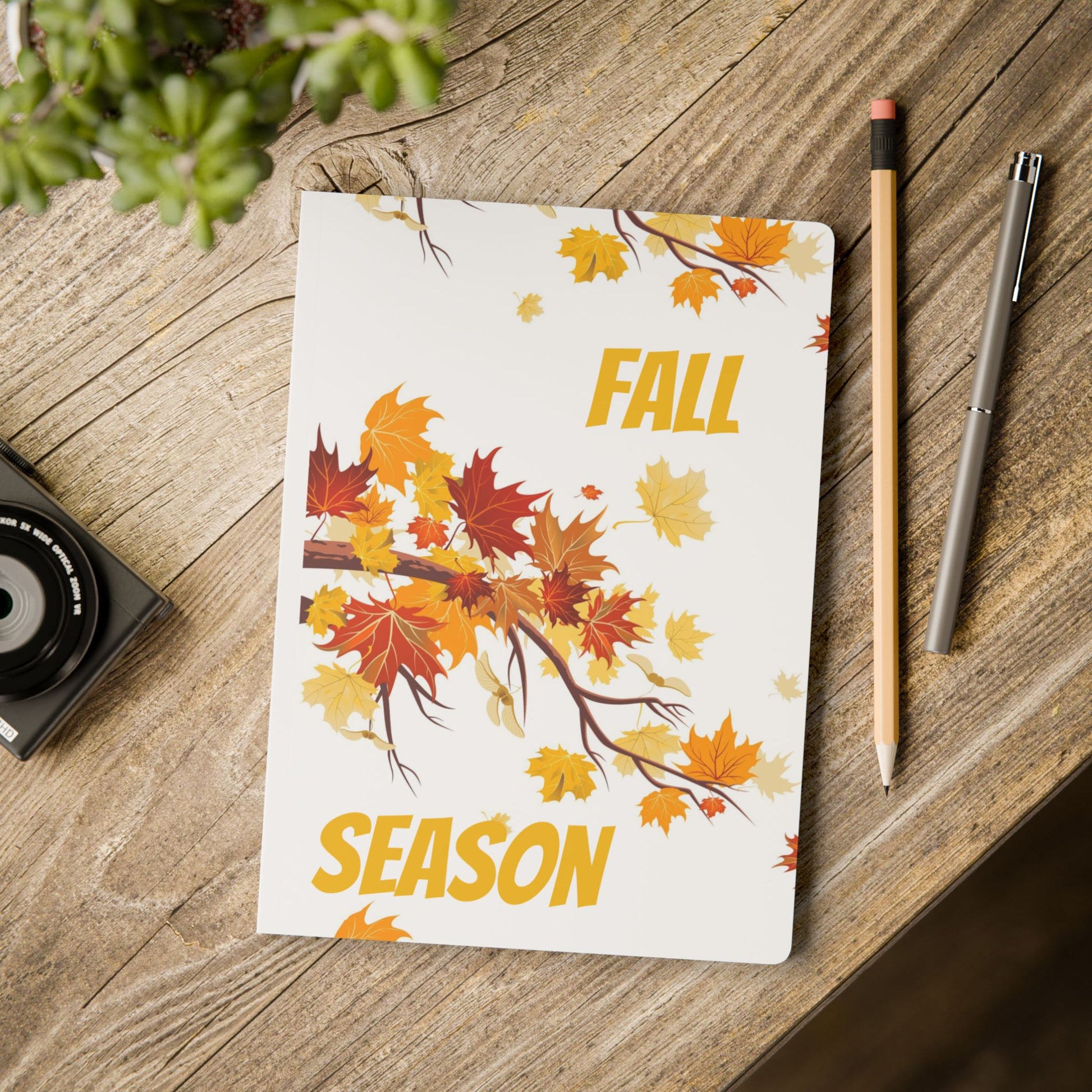 Fall-Themed Softcover Journal - Perfect for Note-taking, Gift for Coffee Lover image 8
