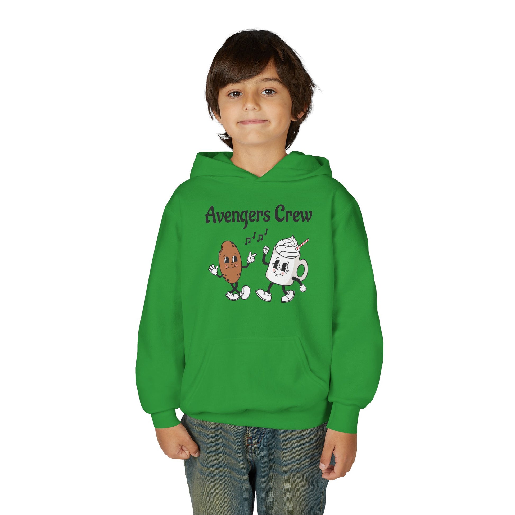 Youth Avengers Crew Hooded Sweatshirt, Boys Hoodie, Cute Sweatshirt Gift image 8
