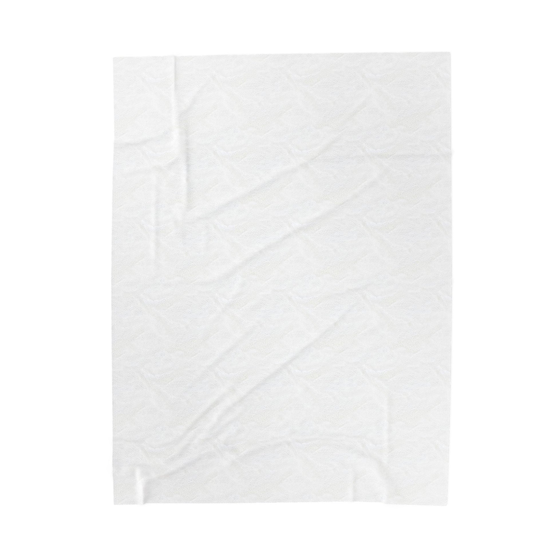 white Cozy Velveteen Plush Blanket made of soft velveteen plush fabric perfect for warmth and home decor