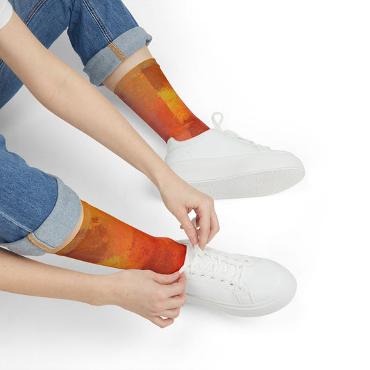 Sublimation Crew Socks - With Fall Design image 0
